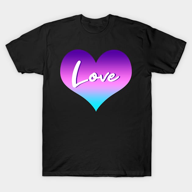 Purple Heart Love T-Shirt by MilotheCorgi